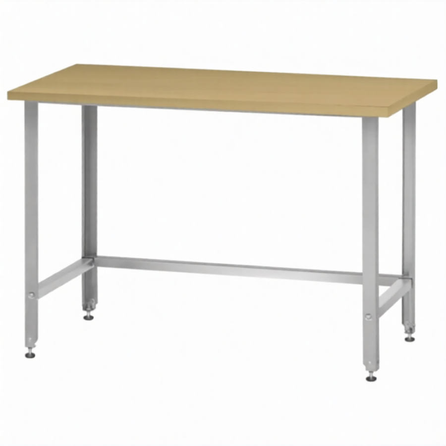 Стол кондитерский СПРн 860х1200х600 «Norma Ral» бук/40 (полка-обвязка сварная; ножка проф., тр. 40)