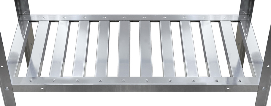 Стеллаж кухонный с решетчатыми полками Luxstahl СРРП-1800*1000*400