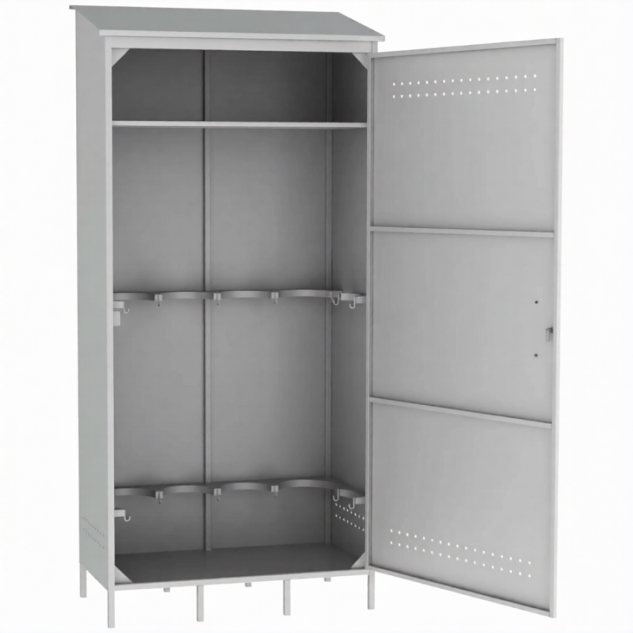 Шкаф для 6-ти газовых баллонов ШГБК усиленный с полкой (2400х1150х600)