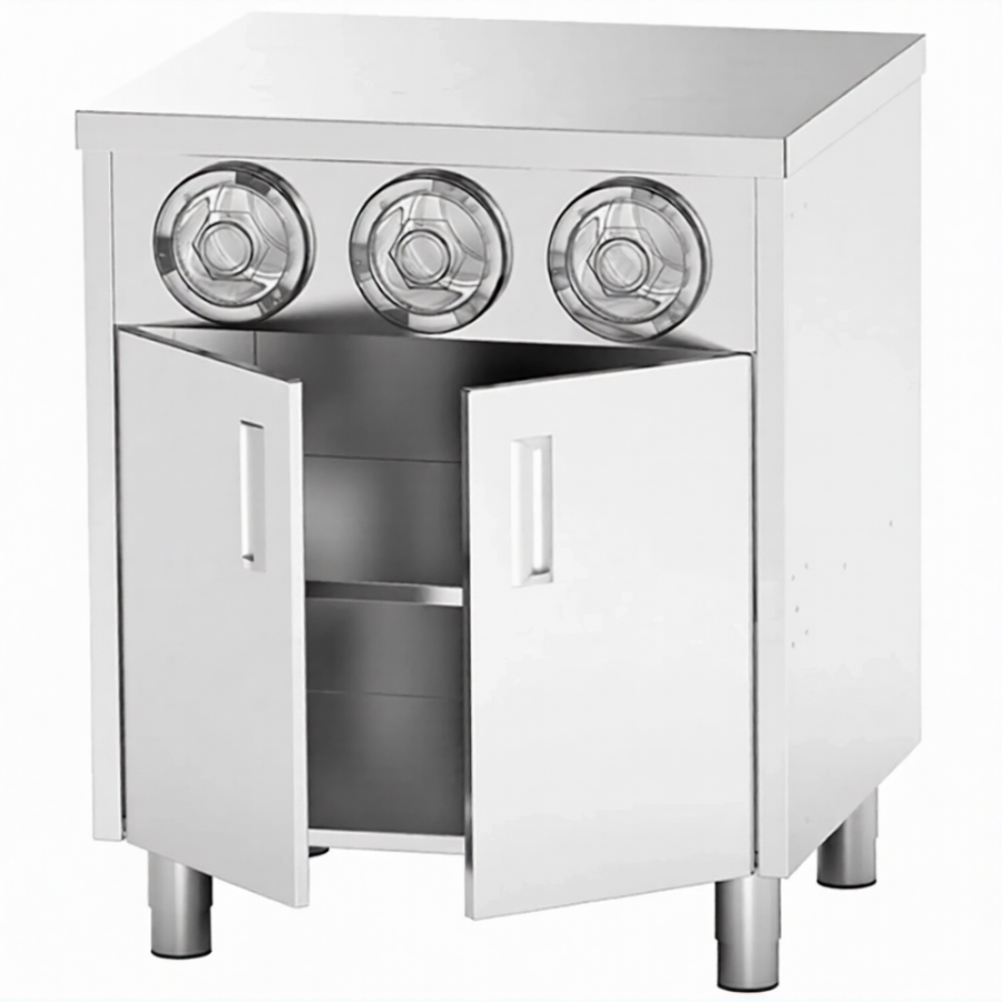 Стол-тумба с диспенсерами для стаканов СПЗРД3-8/7-Б