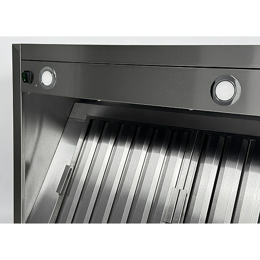 Зонт вытяжной пристенный с подсветкой ЗВПКП-06/14