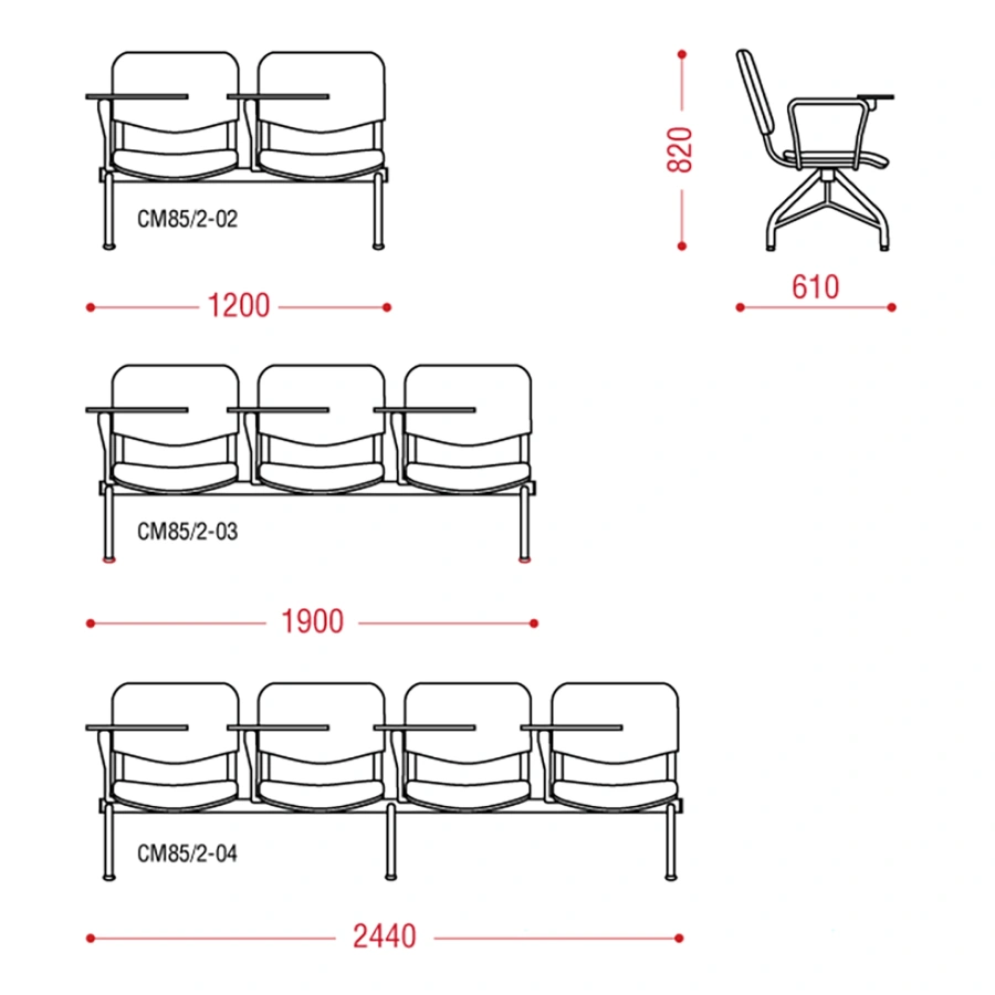 Многоместная секция Матис + (модель CМ 85/2)