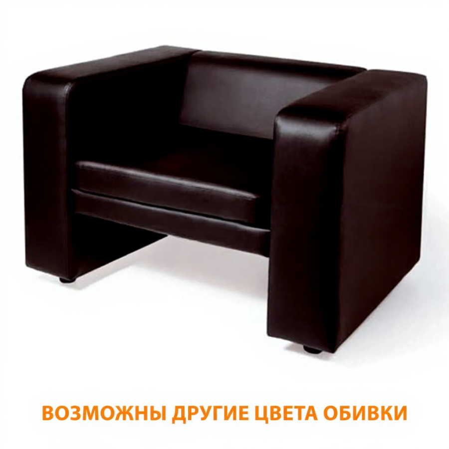 Диван-кресло ДО-12/1 (кожзам Эконом коричневый)
