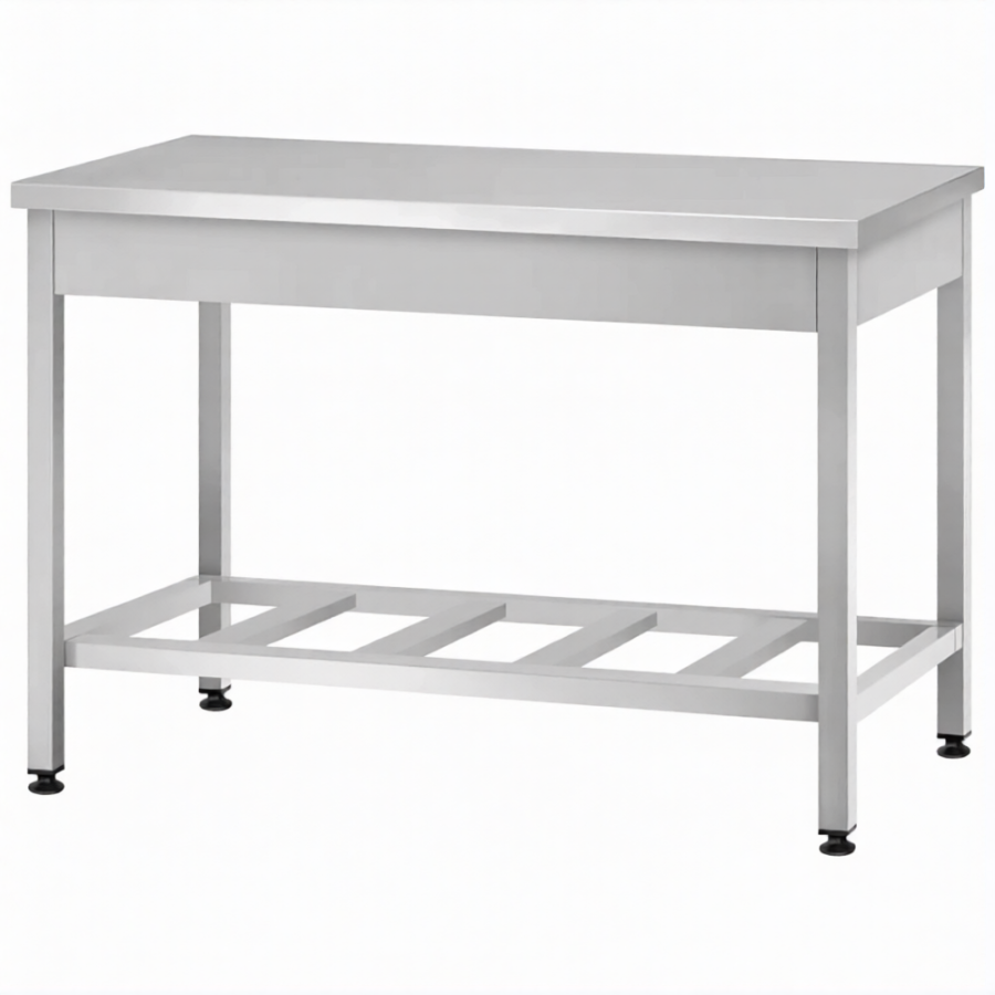 Стол производственный СПРп - 860х1000х800 «Profi Ral» (полка-решетка)